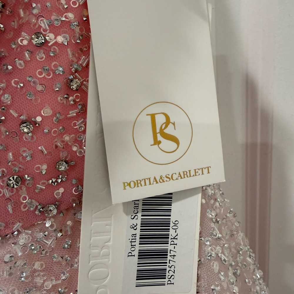 Portia and Scarlett Pink and Silver Glitter Dress - Picture 6 of 6
